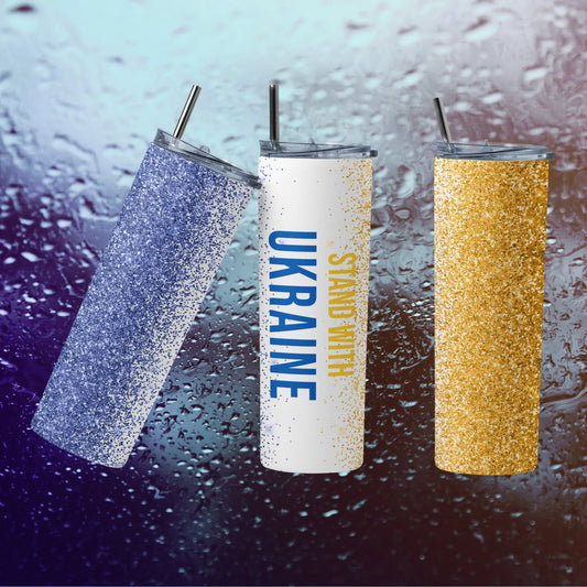 CUSTOMIZABLE STAND FOR UKRAINE 20OZ TUMBLER - Crazy Kat Design Co