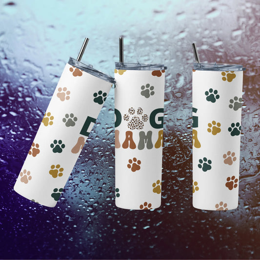 CUSTOMIZABLE DOG MAMA HOT AND COLD TUMBLER - Crazy Kat Design Co