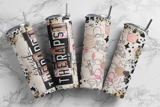 CUSTOMIZABLE SPEECH THERAPIST HOT AND COLD TUMBLER - Crazy Kat Design Co