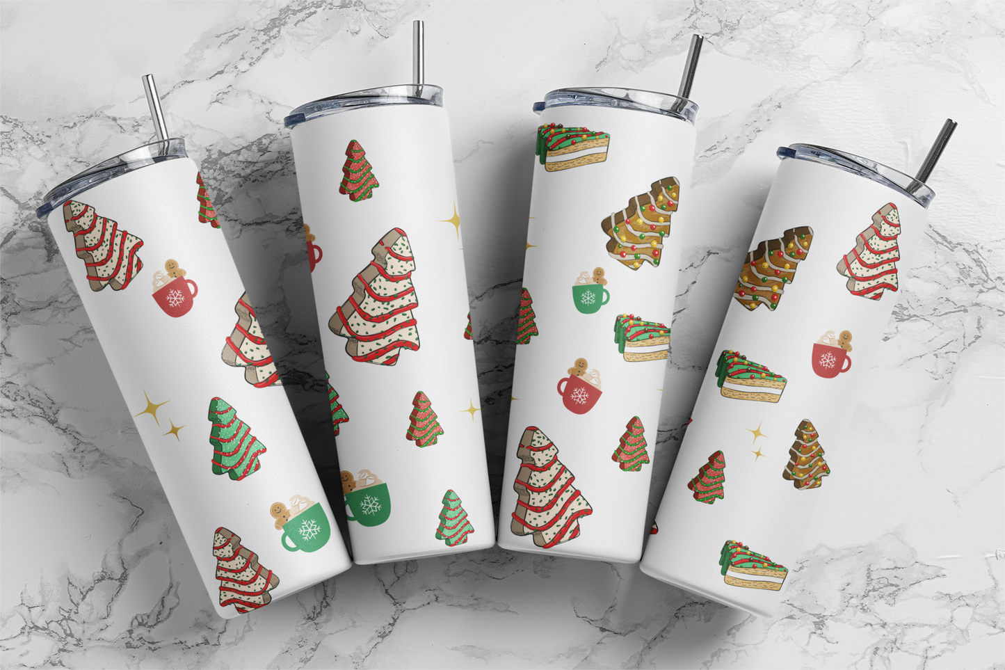CUSTOMIZABLE CHRISTMAS TREATS HOT AND COLD TUMBLERS