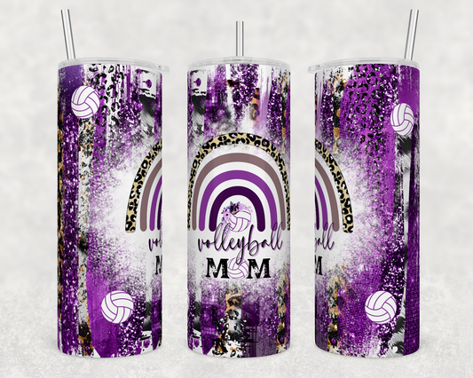 CUSTOMIZABLE VOLLEYBALL MOM HOT AND COLD TUMBLERS