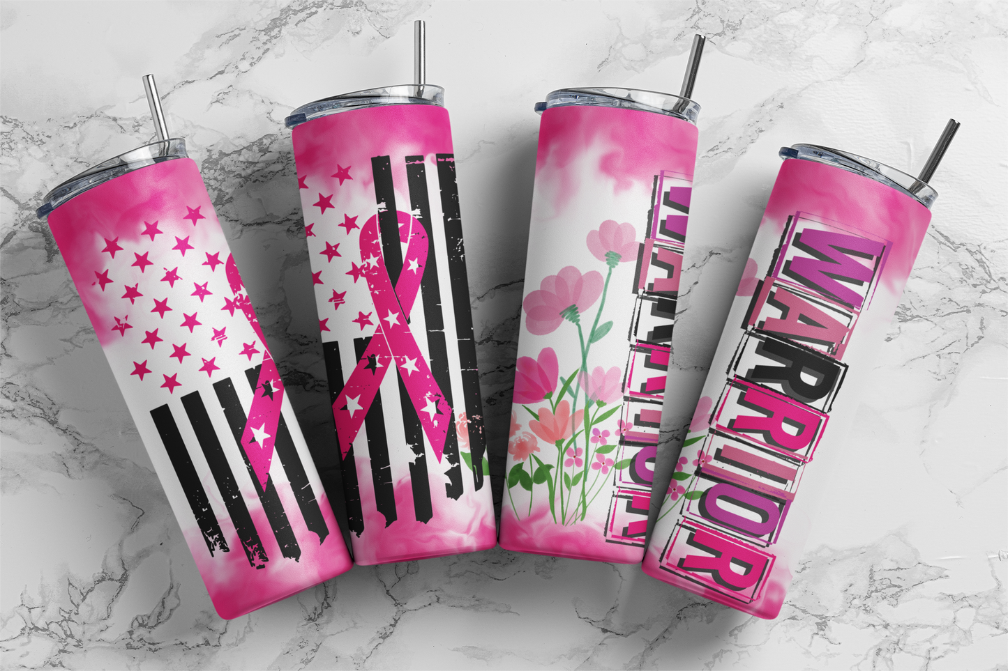 CUSTOMIZABLE CANCER WARRIOR HOT AND COLD TUMBLERS